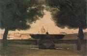 camille corot Fountain of the French Academy oil painting picture wholesale
